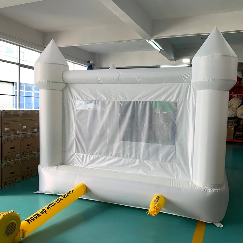Château Gonflable Blanc Souffleur 4×3 m