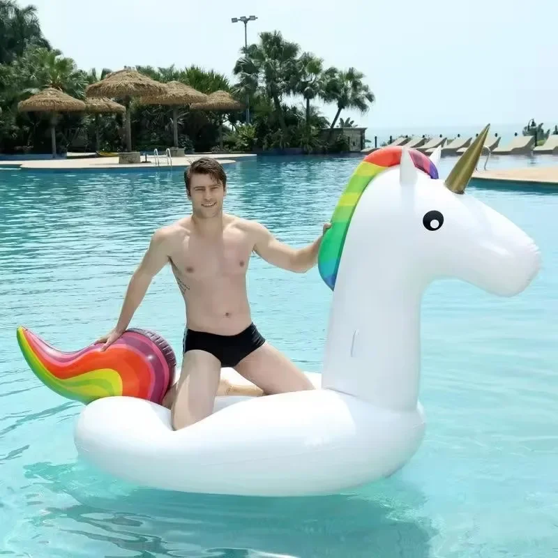 Bouée Gonflable Licorne Anneau Bain Épais