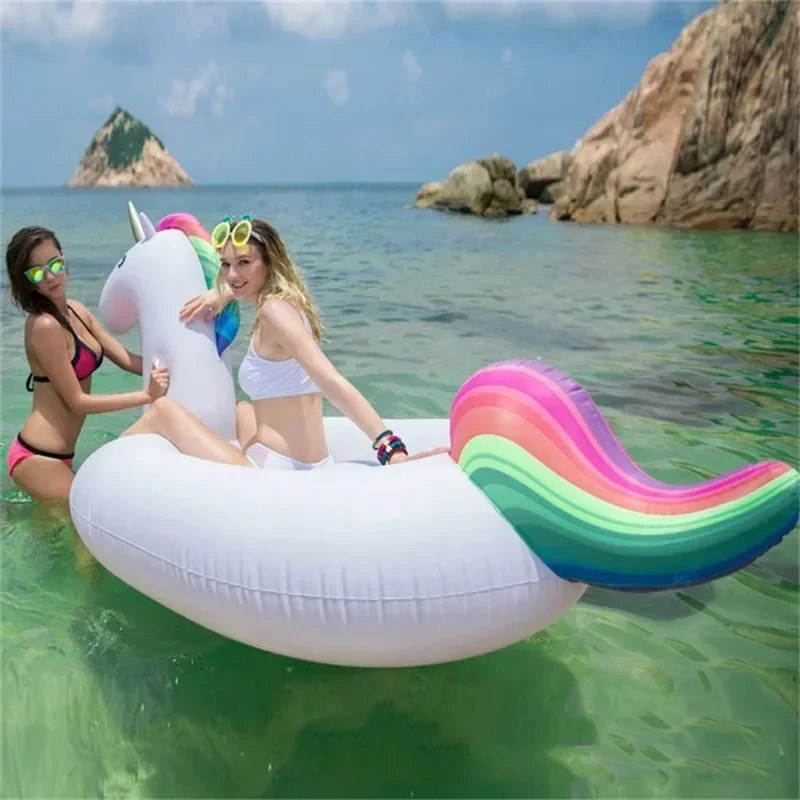 Bouée Gonflable Licorne Anneau Bain Épais