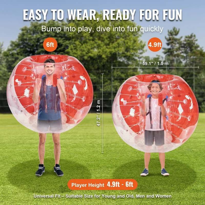 Zorb Ball Gonflable 1,5 m Football Humain