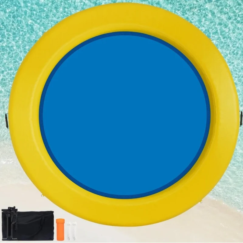 Plateforme Flottante Gonflable Ronde Mer Lac
