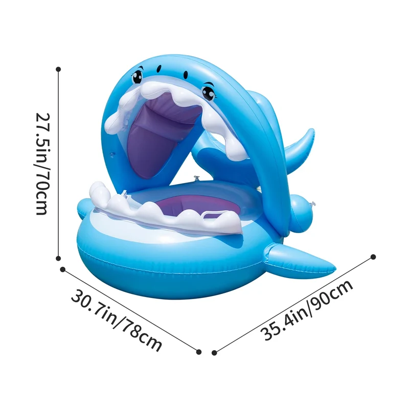 Bouée Gonflable Requin Siège Enfants