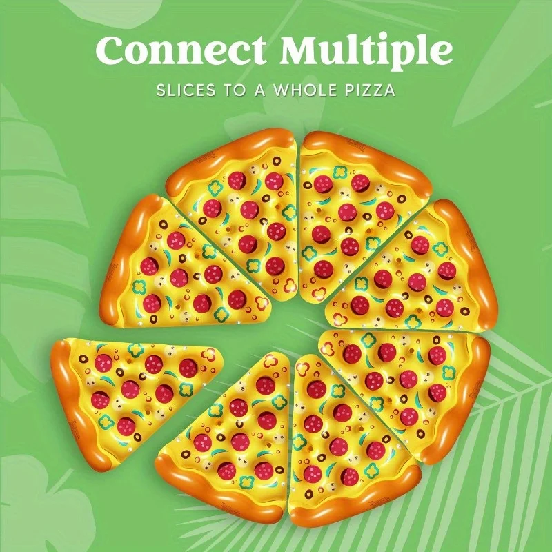 Bouée Gonflable Pizza Géante Porte-Gobelets