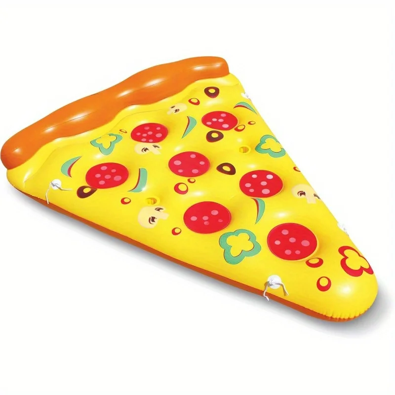 Bouée Gonflable Pizza Géante Porte-Gobelets