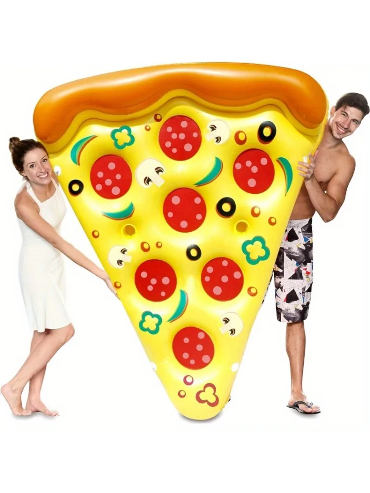 Bouée Gonflable Pizza Géante Porte-Gobelets