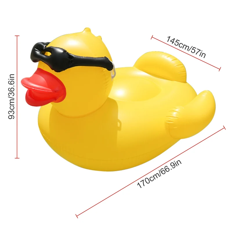 Bouée Gonflable Canard Géant Transat