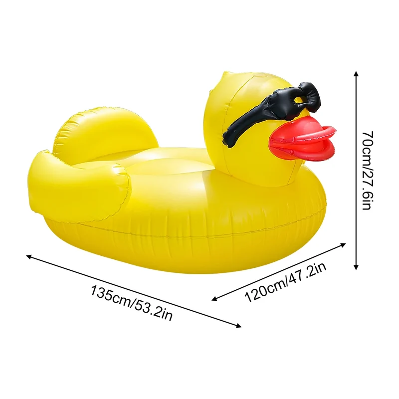 Bouée Gonflable Canard Géant Transat