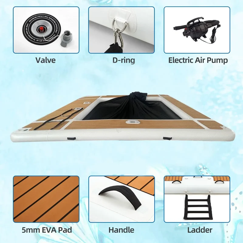 Plateforme Flottante Gonflable 4×3 m Filet