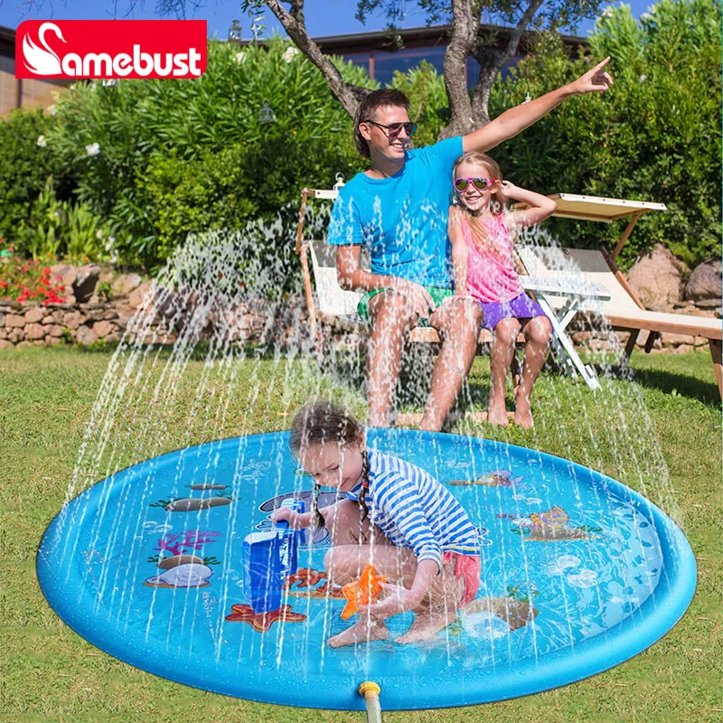 Aire de Jeux Gonflable Tapis Arroseur Jardin