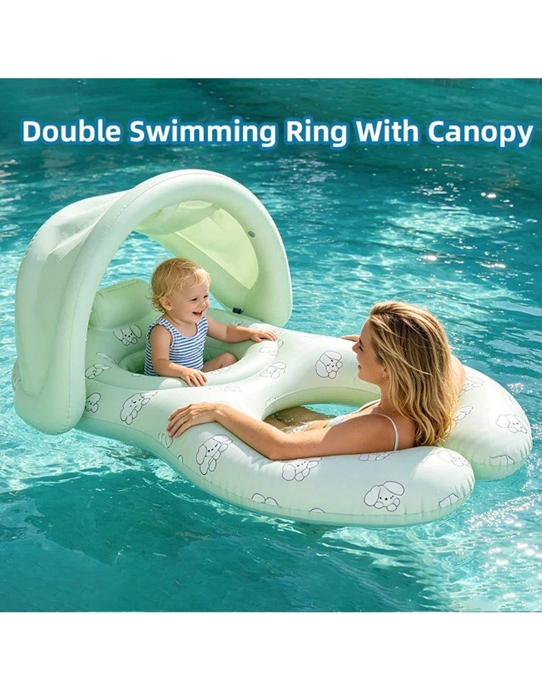 Bouée Gonflable Double Siège Parent-Enfant