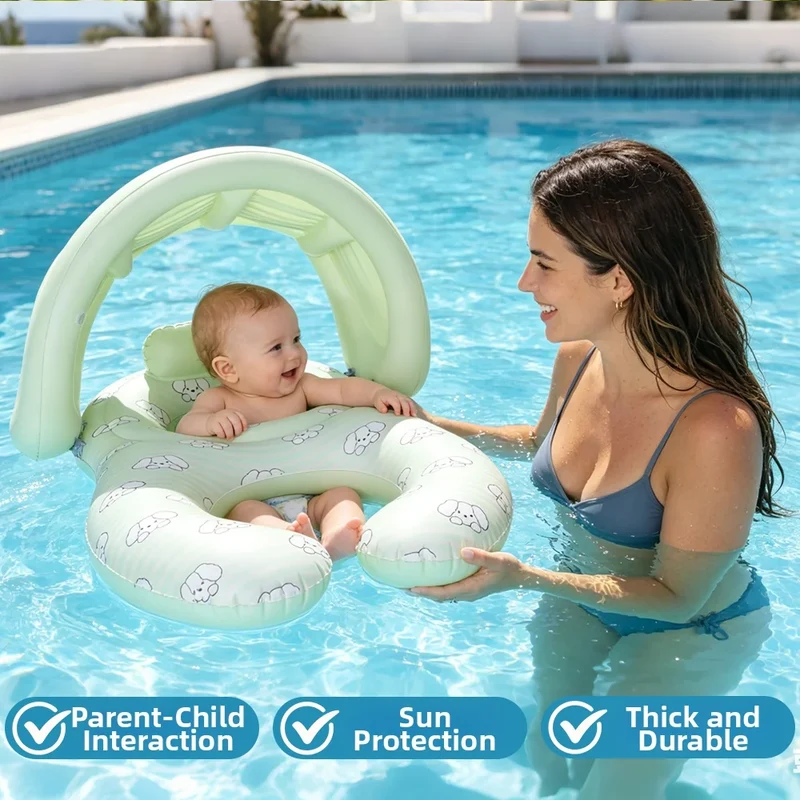 Bouée Gonflable Double Siège Parent-Enfant