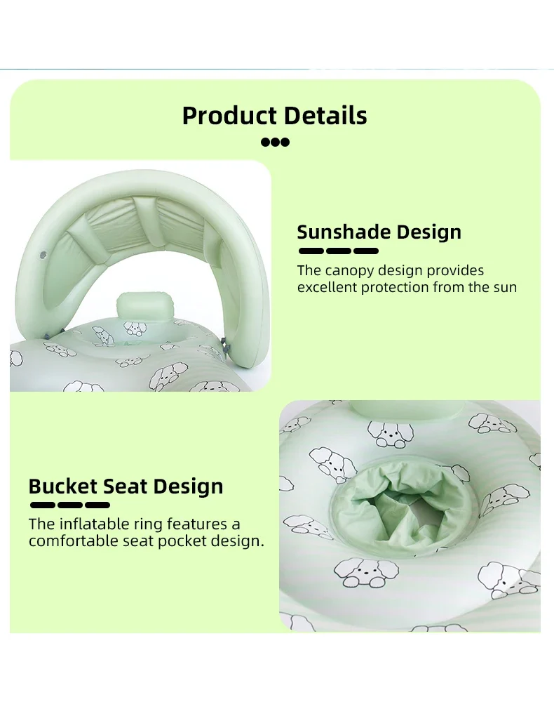 Bouée Gonflable Double Siège Parent-Enfant