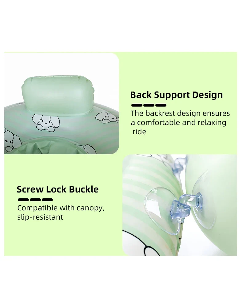 Bouée Gonflable Double Siège Parent-Enfant