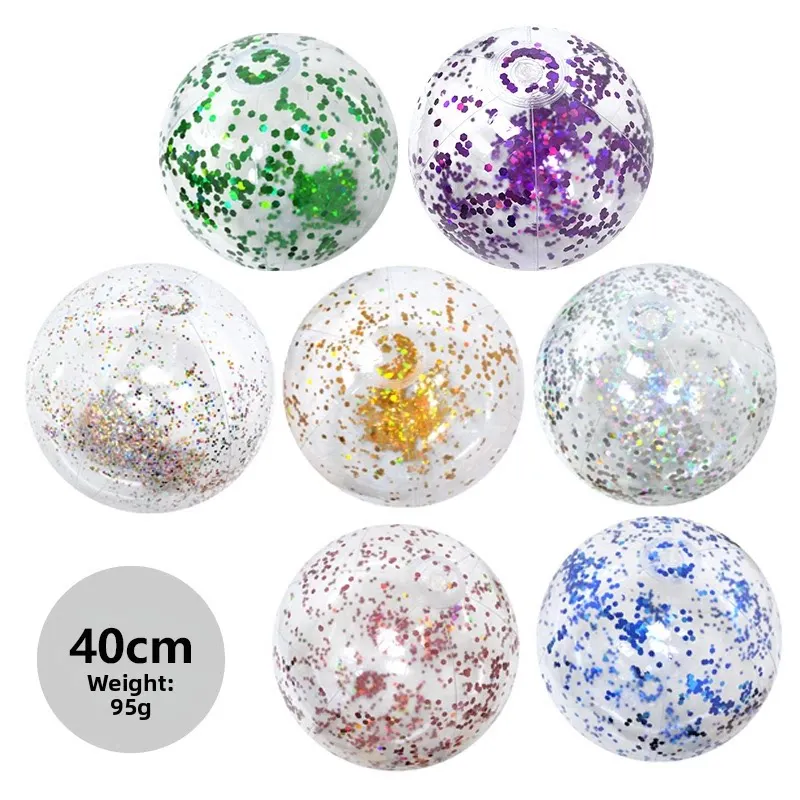 Bouée Gonflable à Paillettes Transparente