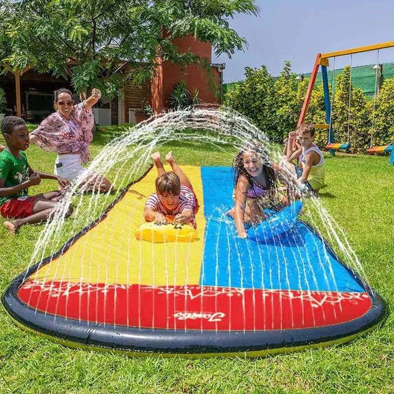 Toboggan Aquatique Gonflable Jardin Famille