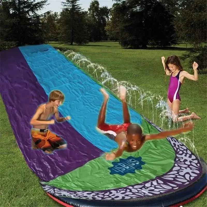 Toboggan Aquatique Gonflable Jardin Famille