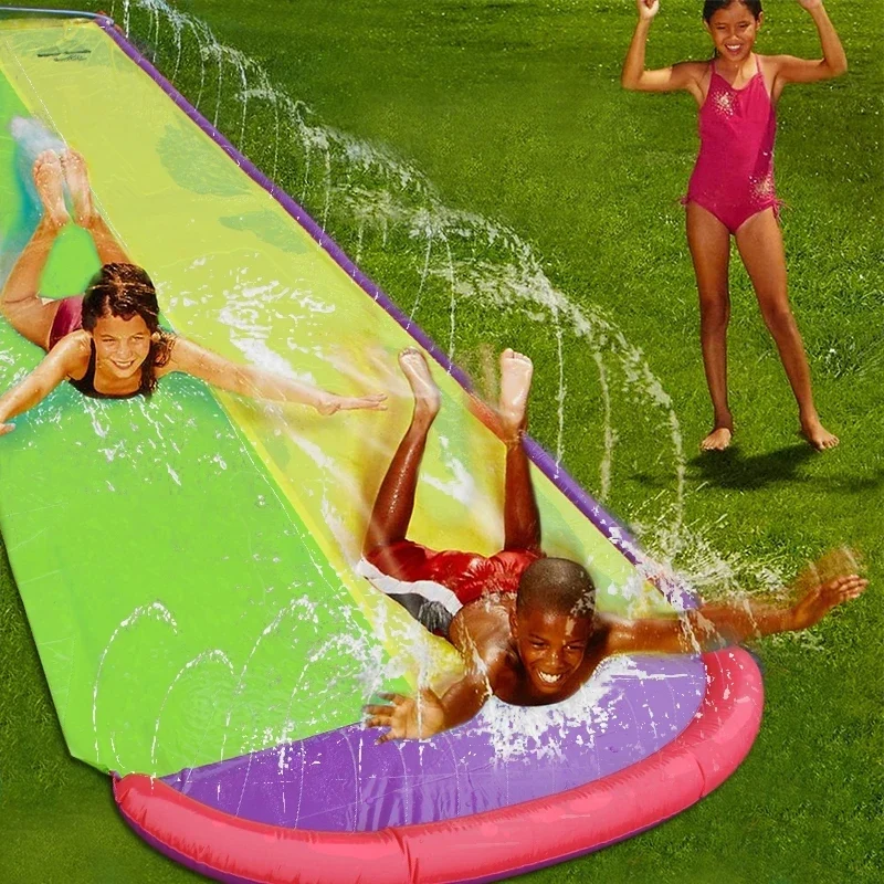Toboggan Aquatique Gonflable Jardin Famille