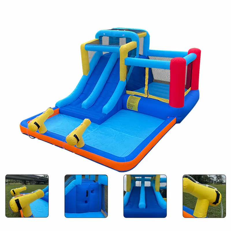 Château Gonflable Toboggan Pistolet à Eau