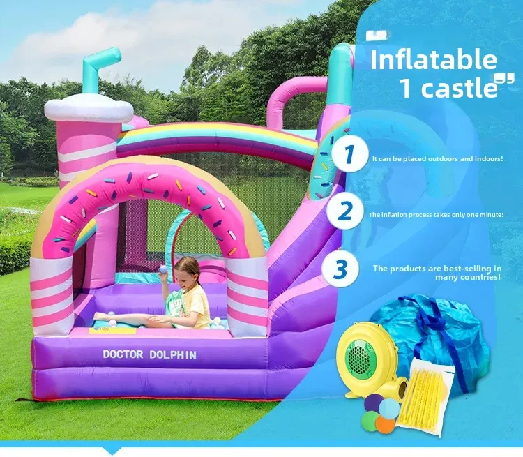 Château Gonflable Toboggan 3 × 3 m