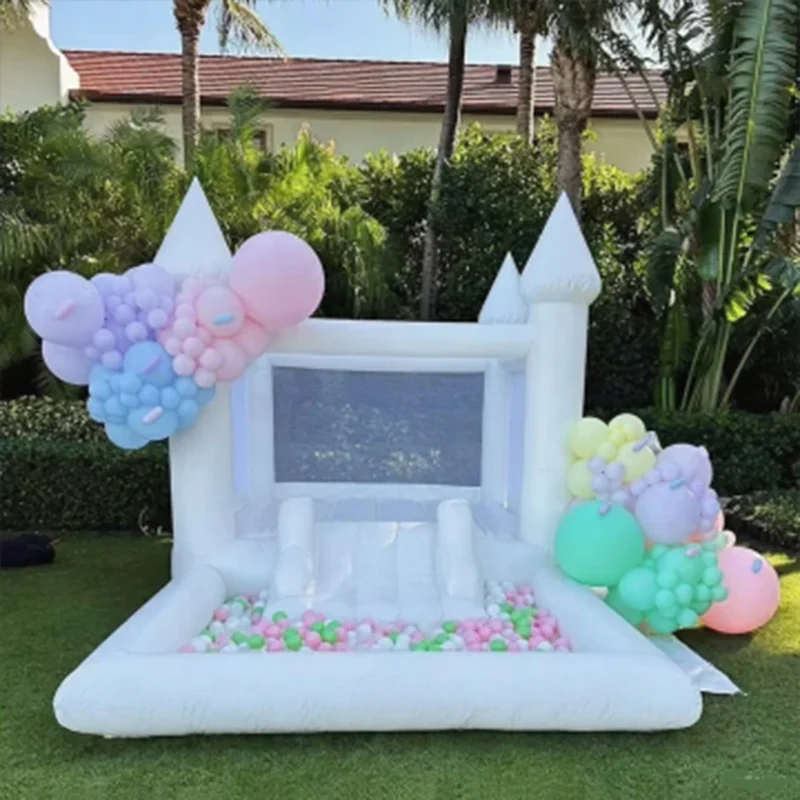 Château Gonflable Blanc Géant PVC
