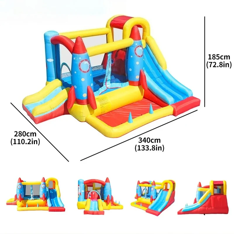 Château Gonflable Toboggan Piscine Balles