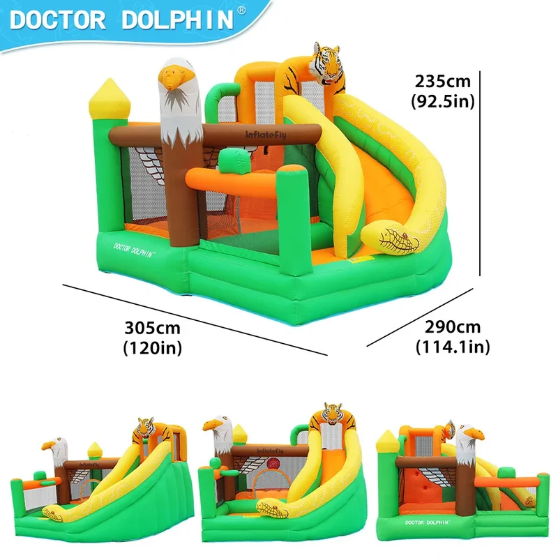 Château Gonflable Animal Toboggan