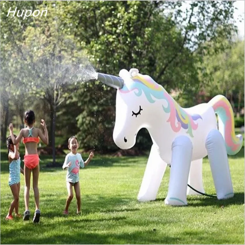 Bouée Gonflable Licorne Géante Jet d'Eau