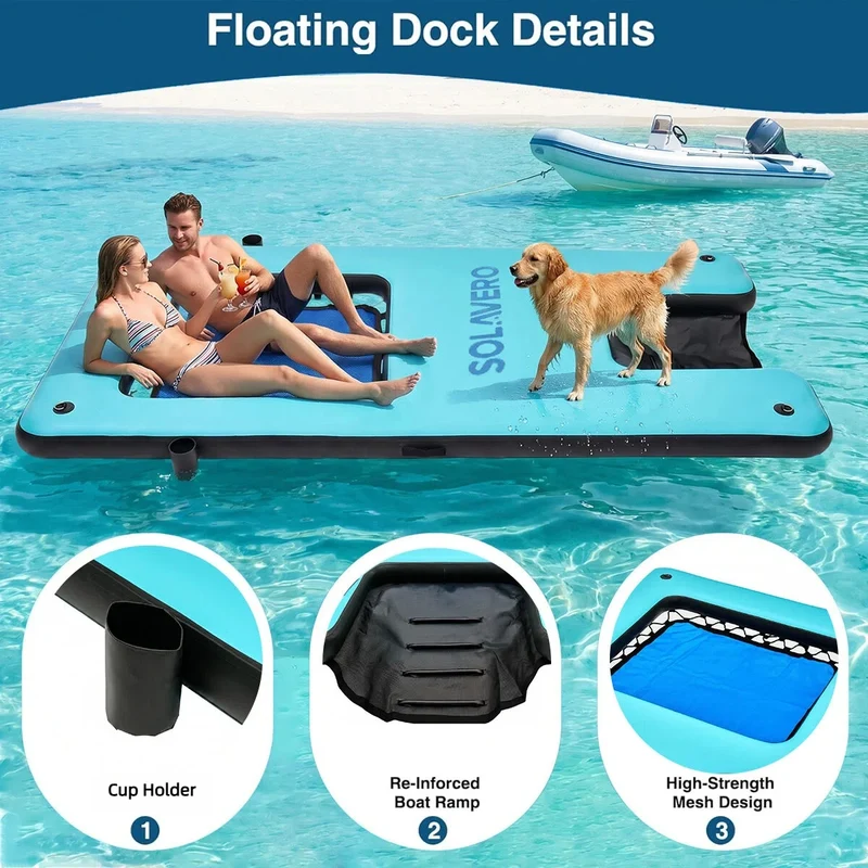 Plateforme Flottante Gonflable Porte-Gobelet