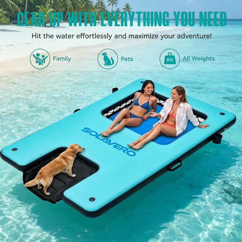 Plateforme Flottante Gonflable Porte-Gobelet