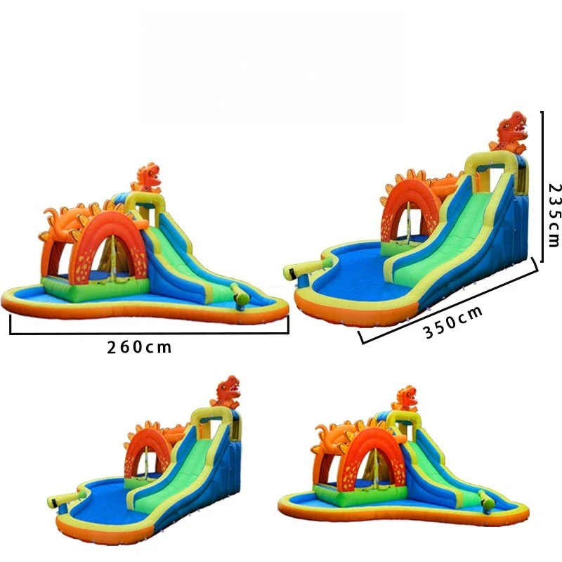 Château Gonflable Dinosaure Jets d'Eau
