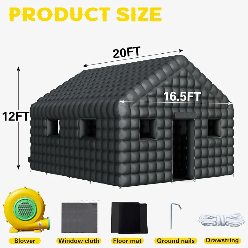 Discothèque Gonflable 6 × 4 m