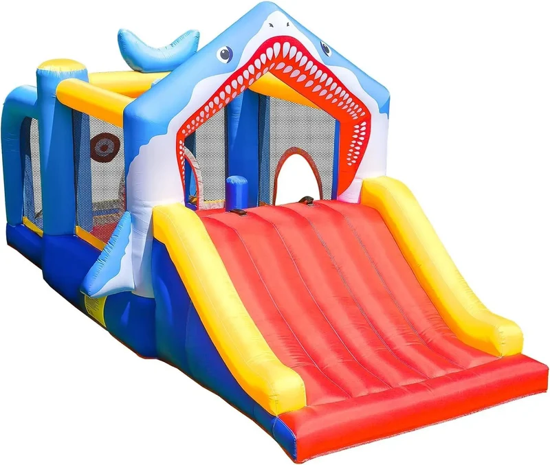 Château Gonflable Requin Toboggan