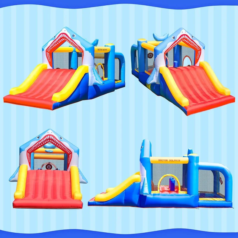 Château Gonflable Requin Toboggan