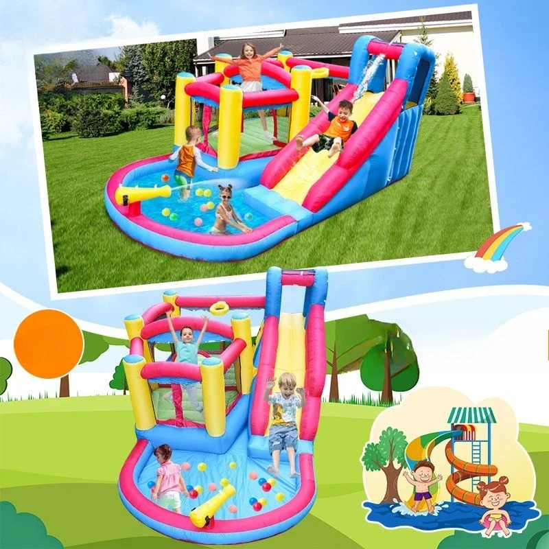Château Gonflable Aquatique Pistolets à Eau