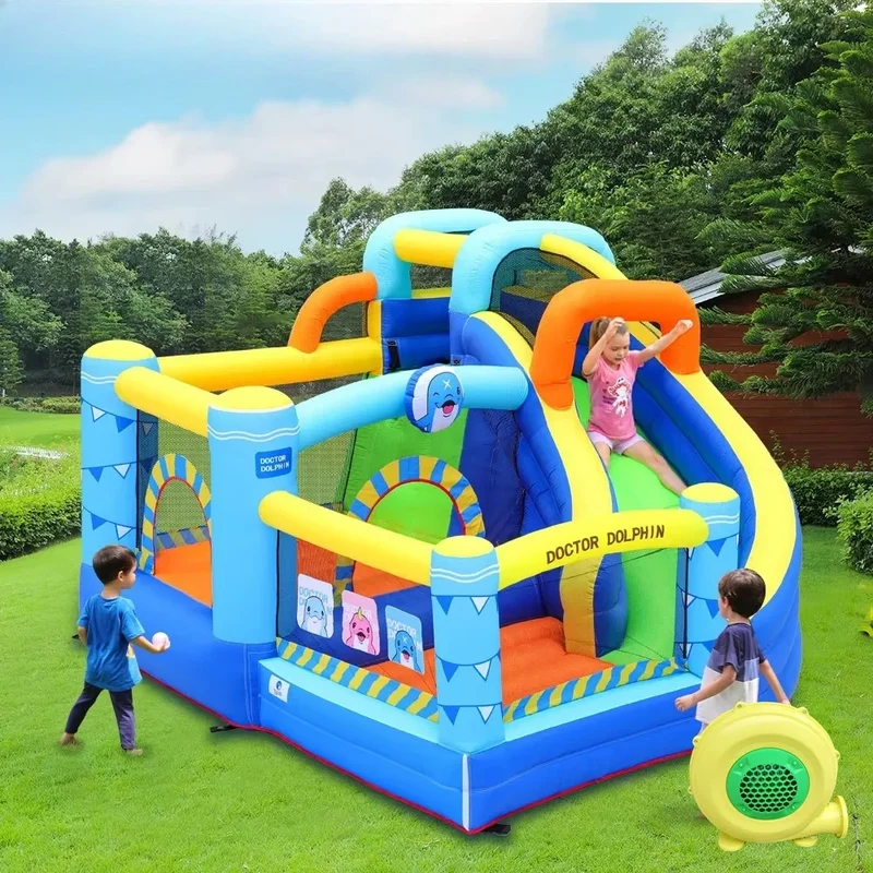 Toboggan Aquatique Gonflable Château Enfants