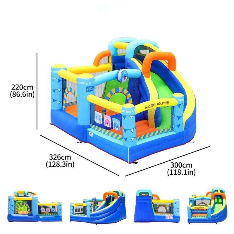 Toboggan Aquatique Gonflable Château Enfants