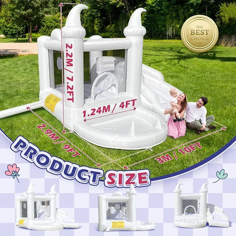 Château Gonflable Piscine Toboggan Enfants