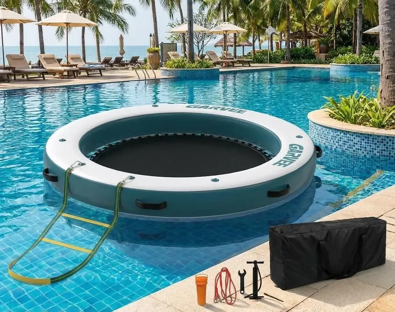 Plateforme Flottante Gonflable Ronde 240 cm Hamac