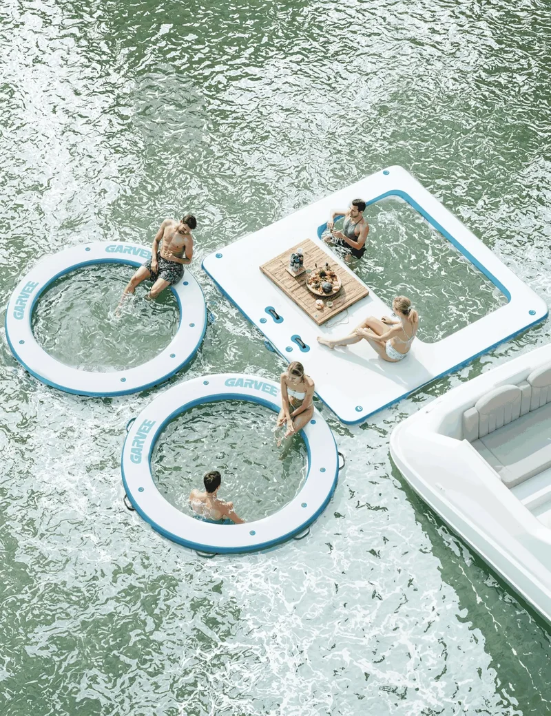 Plateforme Flottante Gonflable Ronde 240 cm Hamac