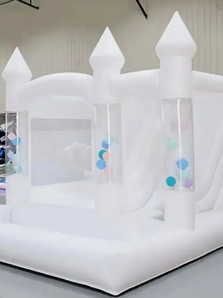 Château Gonflable Blanc Romantique Mariage