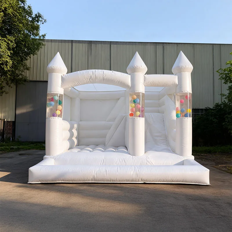 Château Gonflable Transparent Blanc 360 cm