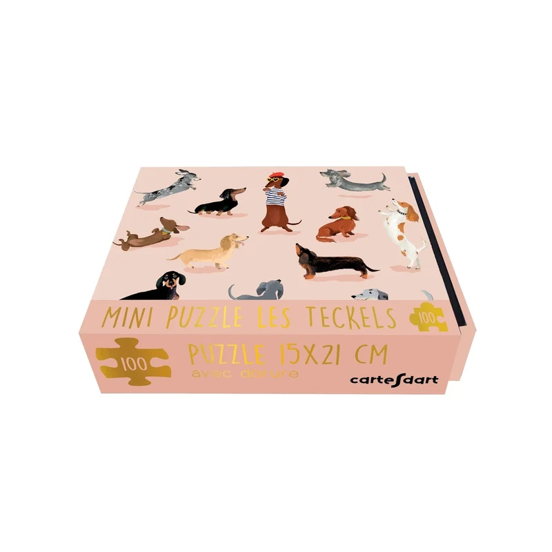Boite mini puzzle Teckels