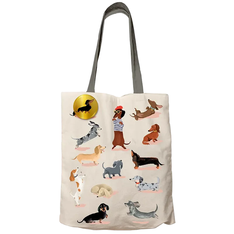 Sac Tote Bag Teckels Club - Cartes d'Art