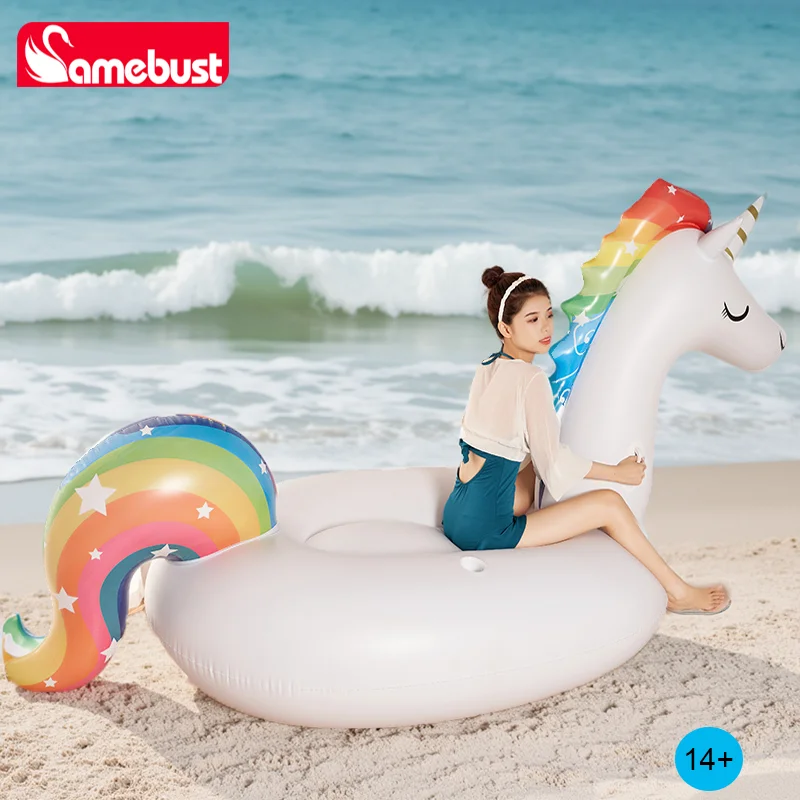 Bouée Gonflable Licorne Géante Étoilée