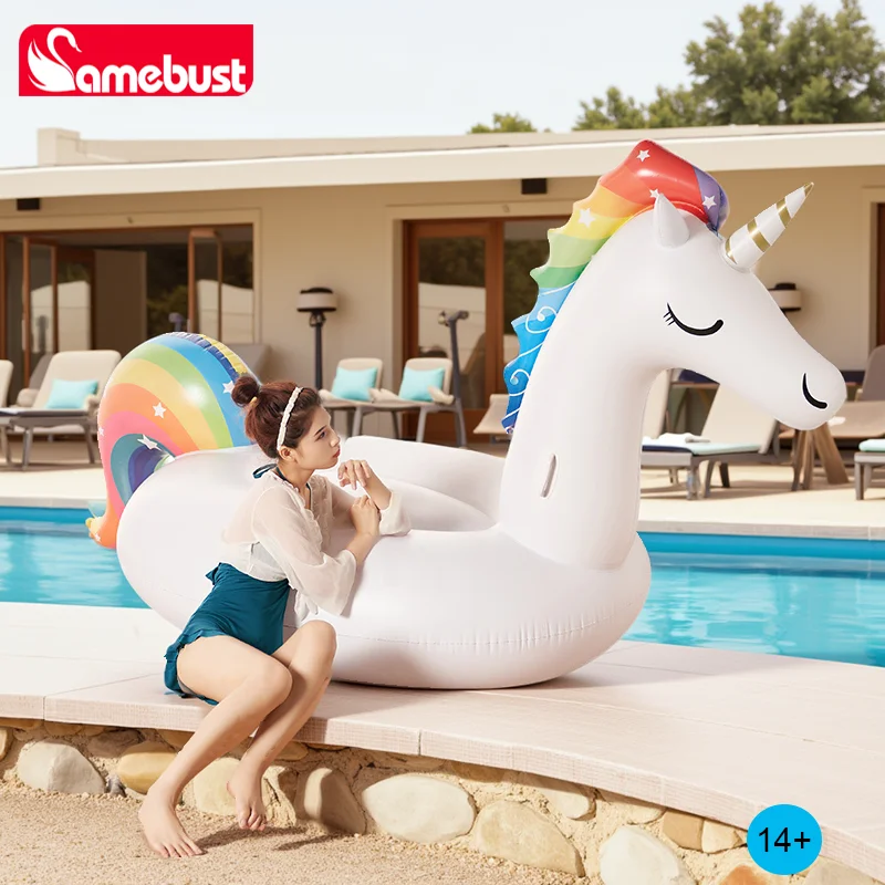 Bouée Gonflable Licorne Géante Étoilée