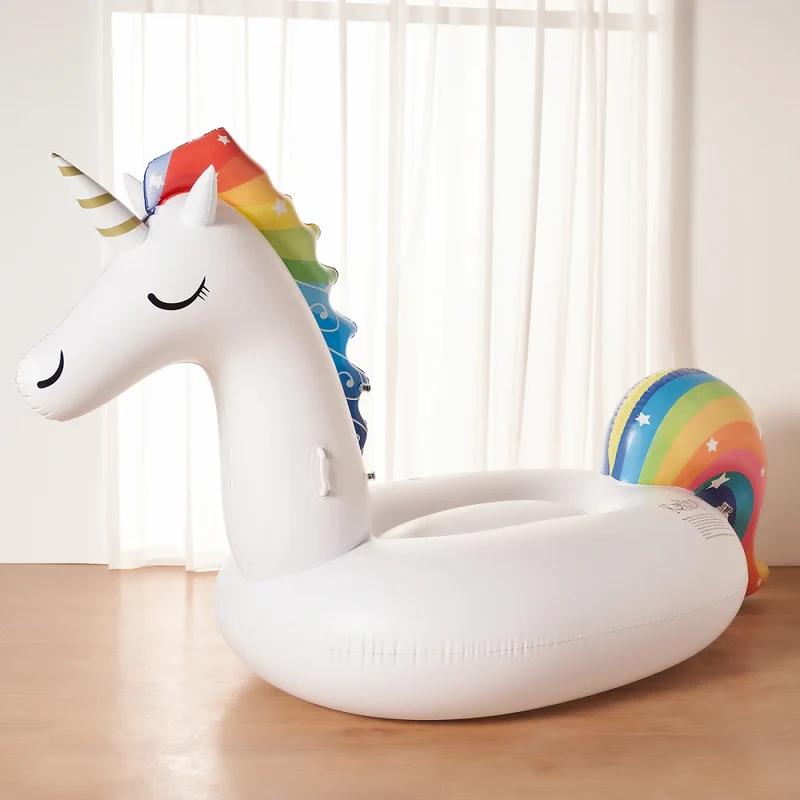 Bouée Gonflable Licorne Géante Étoilée