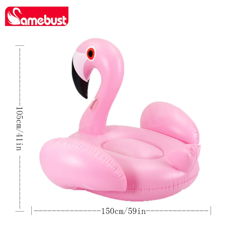 Bouée Gonflable Flamant à Chevaucher