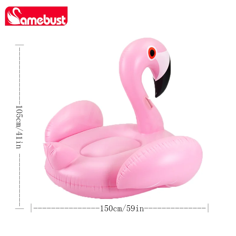 Bouée Gonflable Flamant à Chevaucher