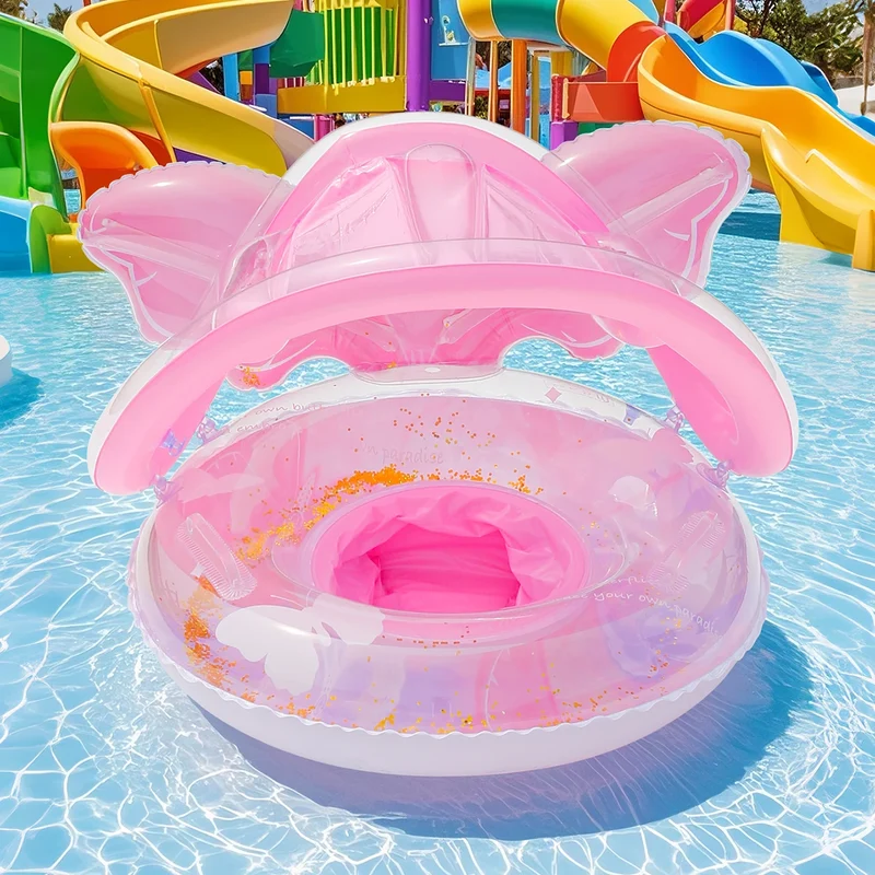 Bouée Gonflable Anneau Natation Violet Rose