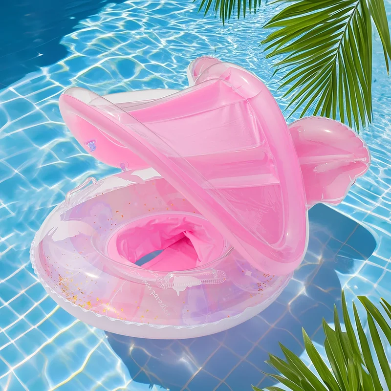 Bouée Gonflable Anneau Natation Violet Rose